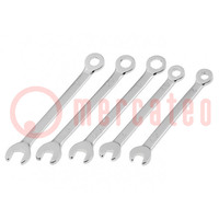 Wrenches set; combination spanner; 4mm,4.5mm,5mm,5.5mm,6mm