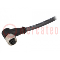 Conector: M12; enchufe; PIN: 12; hembra; 10m; Versión: con cables