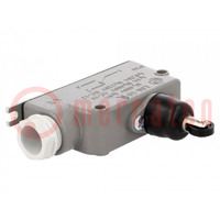 Limit switch; oblong plastic roller; SPDT; 6A; max.400VAC; IP56