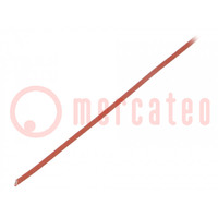 Guaina elettroisolante; fibra di vetro; rosso mattone; L: 10m