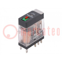 Relay: electromagnetic; DPDT; Ucoil: 230VAC; 5A; 5A/250VAC; RXG