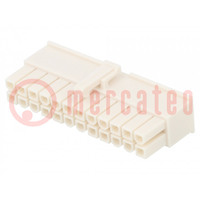 Plug; wire-wire/PCB; female; Mini-Fit Jr; 4.2mm; PIN: 24; for cable