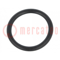 O-ring gasket; NBR rubber; Thk: 2mm; Øint: 15mm; black; -30÷100°C
