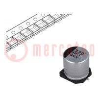 Kondensator: elektrolytisch; low ESR; SMD; 330uF; 50VDC; ±20%; G