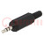 Plug; Jack 3,5mm; male; stereo,with strain relief; ways: 3