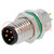 Connector: M8; male; PIN: 5; straight; for panel mounting; socket