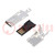 Stekker; USB B mini; UX; voor draad; solderen; PIN: 5; recht; tray