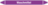Rohrmarkierer ohne Gefahrenpiktogramm - Waschmittel, Violett, 2.6 x 25 cm