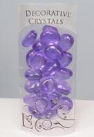 Decorative Acrylic Pebbles Crystals - 3cm, Purple