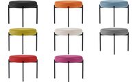 PAPERFLOW Hocker GAIA, rund, Kunstlederbezug, orange (74600776)