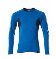 Mascot ACCELERATE T-Shirt, langarm, moderne Passform Gr. XL azurblau/schwarzblau