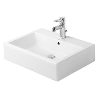 LAVABO 600X470 MM, AVEC UN TROU POUR ROBINETTERIE, BLANC ALPIN DURAVIT 0454600000