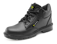 Beeswift Leather Mid Cut Midsole Boot Black 07