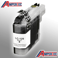 Ampertec Tinte kompatibel mit Brother LC-129XLBK schwarz