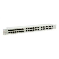 Equip Patchpanel 48x RJ45 Cat6 19" FTP 1HE ISO/IEC hellgrau