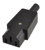 Microconnect C13PLUG netstekker adapter C13 Zwart