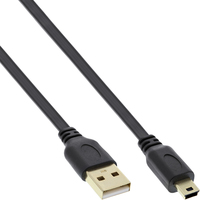 InLine 31810F USB-kabel USB 2.0 1 m USB A Mini-USB B Zwart