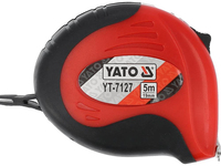 Yato YT-7127 taśma miernicza 5 m Kopolimer akrylonitrylo-butadieno-styrenowy (ABS), Guma Czarny, Czerwony