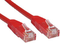 Cables Direct Cat6 U/UTP networking cable Red 1 m U/UTP (UTP)