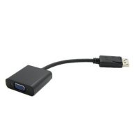 Nilox NX080200106 adaptador de cable de vídeo 0,15 m VGA (D-Sub) DisplayPort Negro