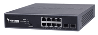 VIVOTEK AW-GEV-104B-130 netwerk-switch Managed Gigabit Ethernet (10/100/1000) Power over Ethernet (PoE) 1U Zwart