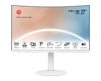 MSI Modern MD271CPWDE computer monitor 68,6 cm (27") 1920 x 1080 Pixels Full HD Wit