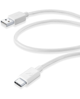 Cellularline USBDATA06USBCW USB-kabel 0,6 m USB 3.2 Gen 1 (3.1 Gen 1) USB A USB C Wit