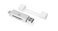 iogear GFR3C12 Kartenleser Mikro-USB Weiß