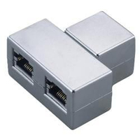 Microconnect MPK402-METALLIZED zmieniacz płci / kabli RJ45 2x RJ45 Metaliczny