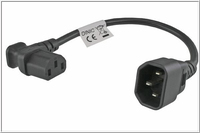 Microconnect PEA1416 tápkábel Fekete 0,3 M C13 csatlakozó C14 csatlakozó