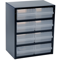 raaco Cabinet 250/8-2 Boîte à outils Polypropylène Bleu