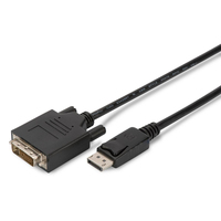 Uniformatic 12633 câble vidéo et adaptateur 3 m DVI-D DisplayPort Noir
