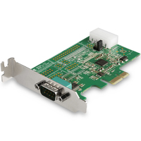 StarTech.com 4 Port PCI Express RS232 Seriële Kaart, PCIe RS232 Serial Host Controller Kaart, PCIe naar Serial DB9 Adapter Kaart, 16950 UART Uitbreidingskaart, Windows & Linux
