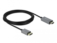 DeLOCK 85930 video kabel adapter 3 m DisplayPort HDMI Zwart, Grijs
