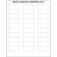Brady LaserTab Bianco Etichetta per stampante autoadesiva