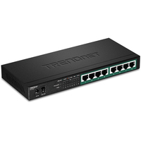 Trendnet TPE-TG83 switch di rete Non gestito Gigabit Ethernet (10/100/1000) Supporto Power over Ethernet (PoE) Nero