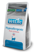 Farmina Pet Food Vet Life Hypoallergenic alimento seco para gatos 400 g Adulto Cerdo, Patata