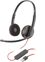 POLY Stereofoniczny zestaw słuchawkowy USB-A Blackwire 3220 (opakowanie zbiorcze)