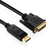 PureLink PI5200-050 adaptador de cable de vídeo 5 m DVI-D DisplayPort Negro