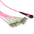 ACT RL7852 cable de fibra optica 2 m MPO/MTP 12x LC OM4 Amarillo