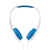 Nedis HPWD4200BU hoofdtelefoon/headset Hoofdtelefoons Bedraad Hoofdband Muziek Blauw, Wit