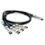 AddOn Networks JNP-100G-4X25G-1M-AO InfiniBand/fibre optic cable QSFP28 4 x QSFP28 Black, Silver