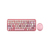 Perixx 11673 Tastatur Maus enthalten RF Wireless QWERTY UK Englisch, US Englisch Pink, Weiß
