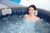 Bestway Lay-Z-Spa Santorini HydroJet Pro Opblaasbaar Hot Tub Spa met ColorJet LED Licht voor 5-7 personen