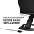 Fellowes Laptop Stand for Desk - Hana LT Laptop Stand for the Home and Office - Adjustable Laptop Stand with 3 Height Adjustments - Max Monitor Size 19", Max Weight 4.5KG - Black
