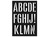 Schriftschablone Artemio Stencil Alphabet A3 Giant Grossbuchstaben