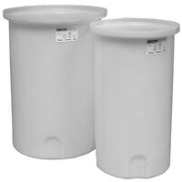 Auffangbehälter Runder Behälter SBO, Polyethylen, 120 Liter, 500mm Ø, 700mm Höhe, Farbe Schwarz