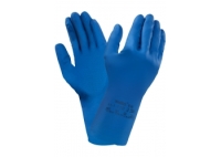 Ansell 87-195 Gr. 9,5 - 10 Latex-Handschuh, blau alliergieminimiert