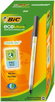 Kugelschreiber BIC® ECOlutions® Round Stic®, medium, schwarz