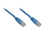 Patchkabel, Cat. 6, U/UTP, blau, 5m, Good Connections®